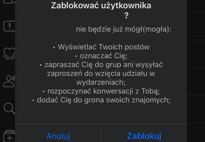 Jak zablokować kogoś na Messengerze - informacje dla użytkowników
