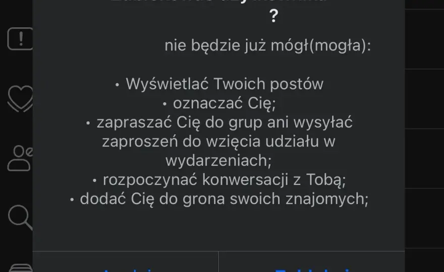 Jak zablokować kogoś na Messengerze - informacje dla użytkowników