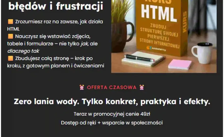 Jak zaprogramować stronę HTML od podstaw – proste kroki dla początkujących